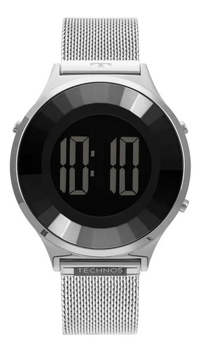 Relógio Feminino Technos Prata Bj3851ag1p Safira 40mm