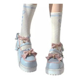 Zapatos De Plataforma Mary Jane Lolita Lindo Lazo Chica