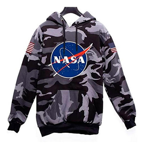 Blusa Moletom Nasa Camuflado Tumblr Casaco De Frio Canguru