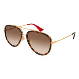 Gucci Gg0062s 012 Aviador Cafe Gota Rojo