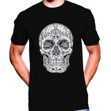 Camiseta Premium Dtg Calavera Estampada Skull Art