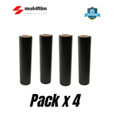 Film Stretch Negro Pack X 4 Unidades