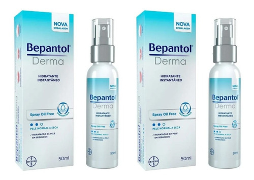 Spray Bepantol  Derma Solução Hidratante 50ml ( Kit 2 Unid )