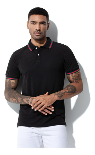 Playeras Tipo Polo Para Hombre Manga Corta Slim Moda Casual