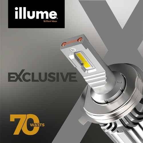 Kit Led Luces Illume Exclusive 70w H7 H11 9005 9006 H1 D2s