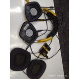 Headset Sem Fio Gamer Corsair Dolby 7.1 Rgb Preto E Amarelo 