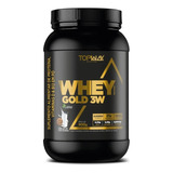 Whey Gold Topway 3w 900g- Vitamina D E B12 Sabor Leite Em Pó