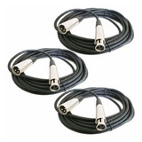 Set 3 Cables Jack Canon A Plug Canon 6 Metros Conectores Xlr