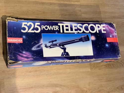 Telescópio Tasco 525 Power Telescope Com Caixa E Acessórios
