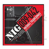 Encordoamento Para Guitarra Eletrica Nig 09 042 N63