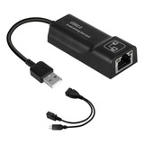 Adaptador On The Go Sticks Micro Usb Otg De 10/100 Mbps