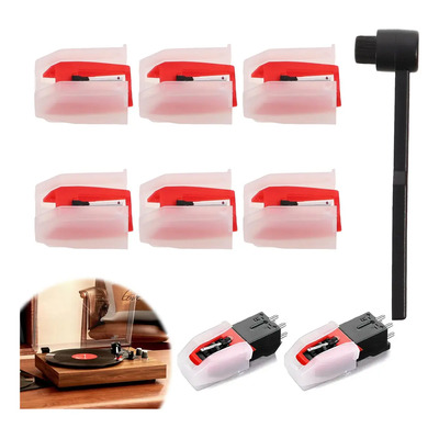 9 Pcs Tocadiscos Aguja De Repuesto Y Cápsula Various Models | MercadoLibre