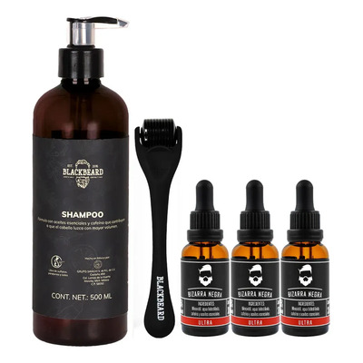 Minoxidil 15% Bizarra + Dermaroller Y Shampoo Anticaída 5pzs | Meses sin interés