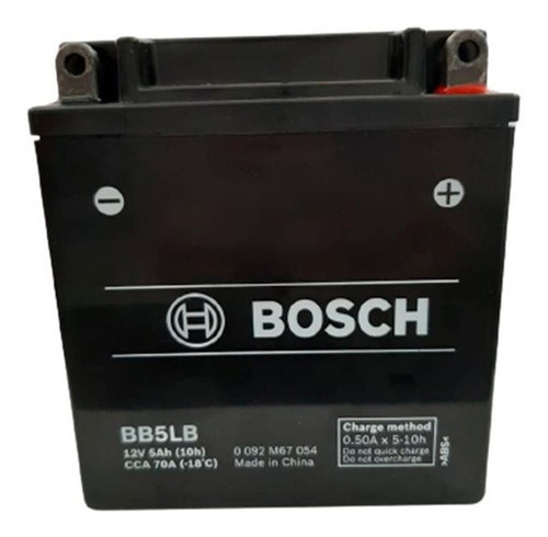 Bateria Original Bosch Gel 12v 5ah Motomel Cg 150 Todas