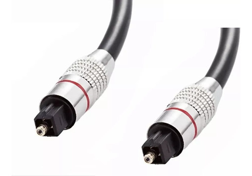 Cable Fibra Óptica Digital Toslink Plug Reforzado 1,50 Mts