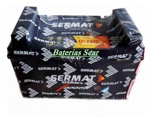 Batería Sermat 12x110 + Izq F350 Perkins Caterpilar Mercedes