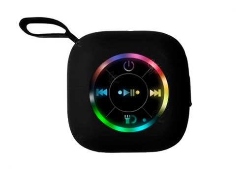 Bocina Speaker Pequeño Portable Con Luz Led Multicolor