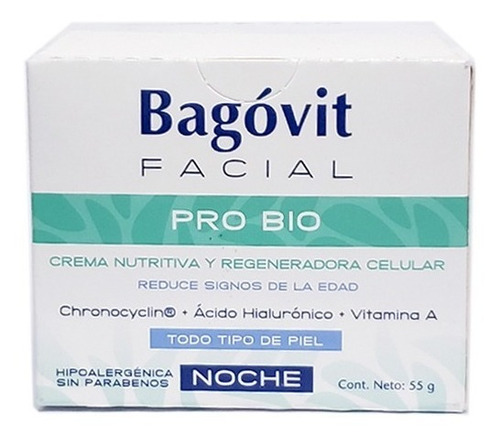 Bagovit Facial Pro Bio Crema Nutritiva De Noche X 55gr
