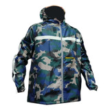 Chaqueta Camuflada Rompevientos Moto Bicicleta Reflectiva