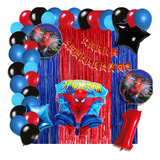 Kit De Decoración Globos Metálicos (49 Piezas) - Spiderman