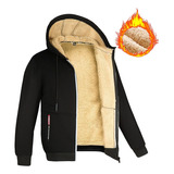 Chaqueta Casual Térmica Acolchada Con Capucha Para Hombr