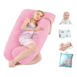 Almohada Para Embarazo Lactancia Con Microgel +3regalos Gris