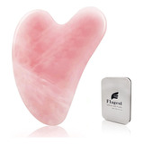 Gua Sha - Herramienta De Masaje De Cuarzo Rosa, Herramienta