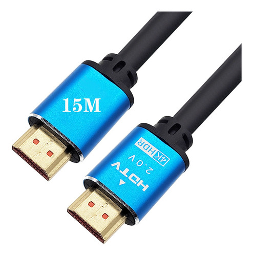 15 Metros Hdmi Cable Full Hd 4k@60hz Blindado Reforzado