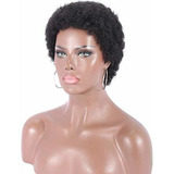 Kalyss Corto Negro Afro Kinky Curly Wigs