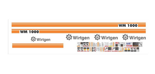 Calcomanias Wirtgen Wm1000