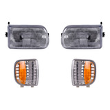 Kit 2 Faros Y 2 Cuartos B2300 1994-1997 Depo