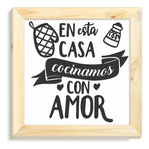 Cuadro Decorativo Con Frases Para Cocina Hogar Cg 80