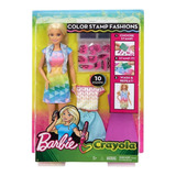 Barbie Diseños De Colores Crayola Mattel