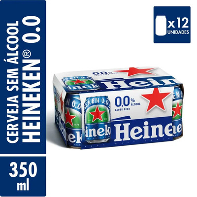 Cerveja 0.0% De Álcool Pacote 12 Latas 350ml Heineken | MercadoLivre