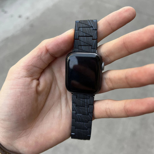 Correa Con Patrón De Fibra De Carbono Para Apple Watch  Ban