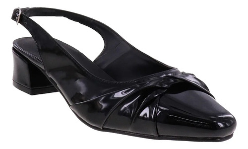 Zapatillas De Tacón Ancho Estilo Mules Punta Picuda Erez