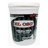 Crema Fina Para Bolear Calzado Negro El Oso 1kg 