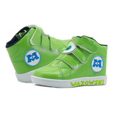 Tenis Disney Monster Inc Mike Wazowski Herbie Verde 14-19