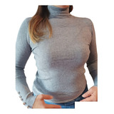 Buzo Cuello Tortuga   Mujer. Tejido Saco Suéter Sweater Buso