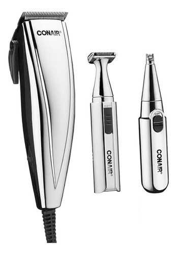 Máquina De Corte, Trimmer E Aparador De Pelos Styler Conair Cor Prateado 220v