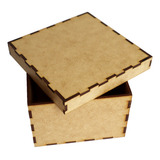 10 Cajas De Madera Mdf Regalo Fiesta 20x20x10cm Co10