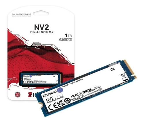 Ssd Kingston Disco Sólido Interno Snv2s/1000g 1tb (azul)