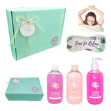 Set Kit Caja Regalo Mujer Box Spa Relax Rosas Aroma Zen N29