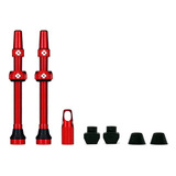 Kit Valvulas Tubeless Muc-off 60mm Rojo