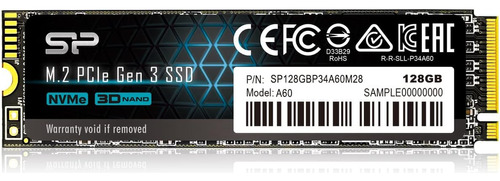 Disco Solido Interno 2280 Ssd Silicon Power 128gb Nvme M.2