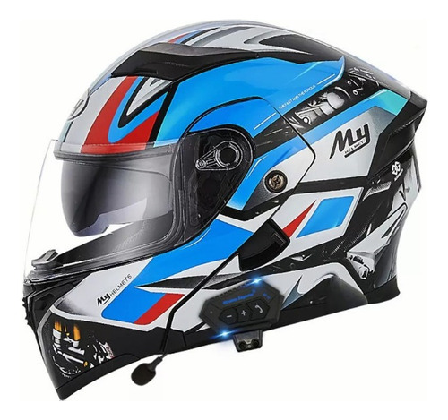 Bluetooth Integrado Modular Flip Up Casco De Motocicleta