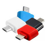 Mayoreo 10pzs Mini Adaptador Otg Usb Hembra A V8 Blister 