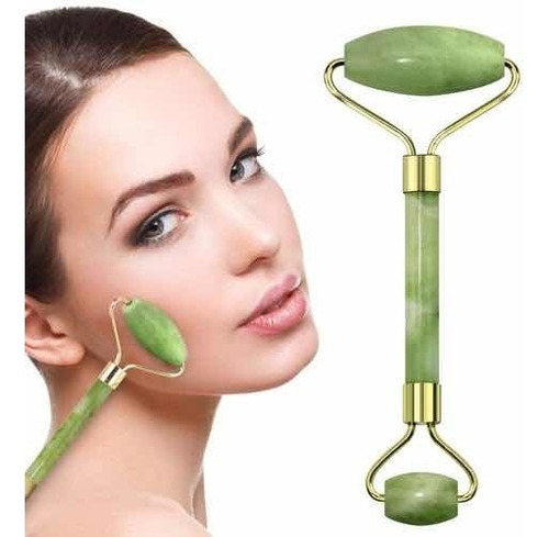 Rodillo Masajeador Facial Jade Roller Piedra Jade