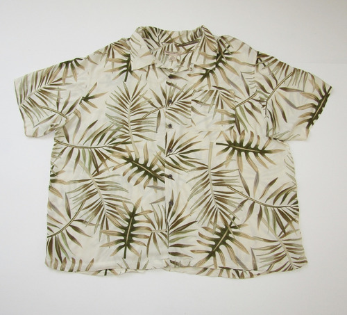 Camisa Hawaiiana Talla 2xl 100% Rayon Estampado Tropical