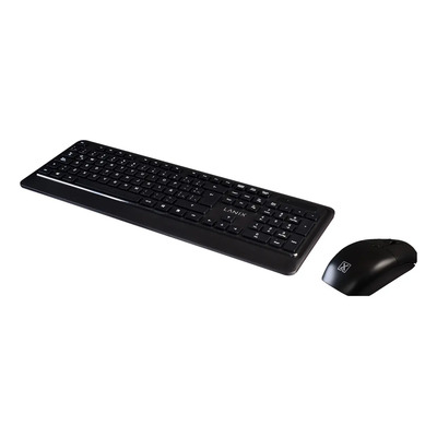 Kit Teclado y Mouse Lanix Inalámbrico Latino-Americano Negro | Meses sin interés